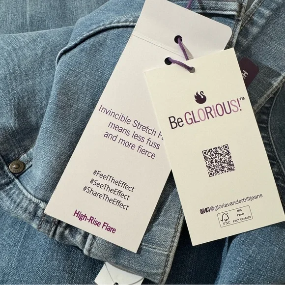 NEW Gloria Vanderbilt Women's Blue Jeans Size: 22 - Picture 9 of 15